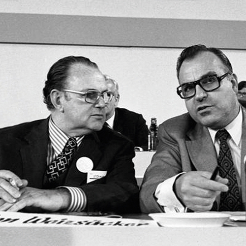 Richard Stücklen und Helmut Kohl, 1972 (Foto: Bundesarchiv, B 145 Bild-F038040-0011/Wegmann, Ludwig)