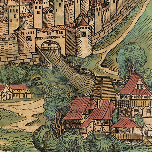 Hadermühle Nürnberg, 1493 (Foto: Wikipedia/Wikimedia Commons)